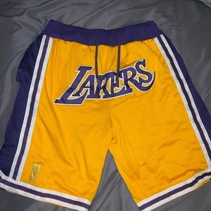 Lakers Just Don shorts size large